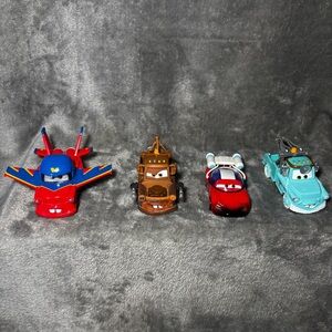 Disney Pixar Cars Too Mater Lightning McQueen Lot of 4